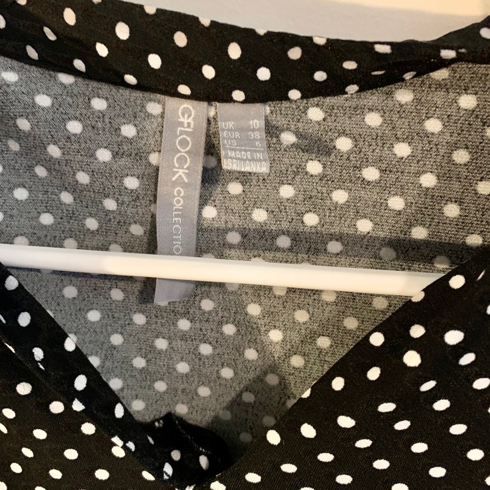 Polka dot work top